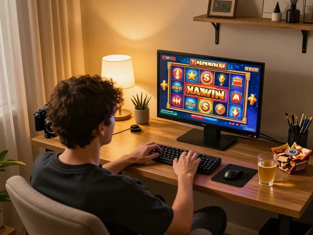 Orang yang fokus pada permainan online dengan slot Zeus, mengeksplorasi link gacor untuk peluang lebih baik.