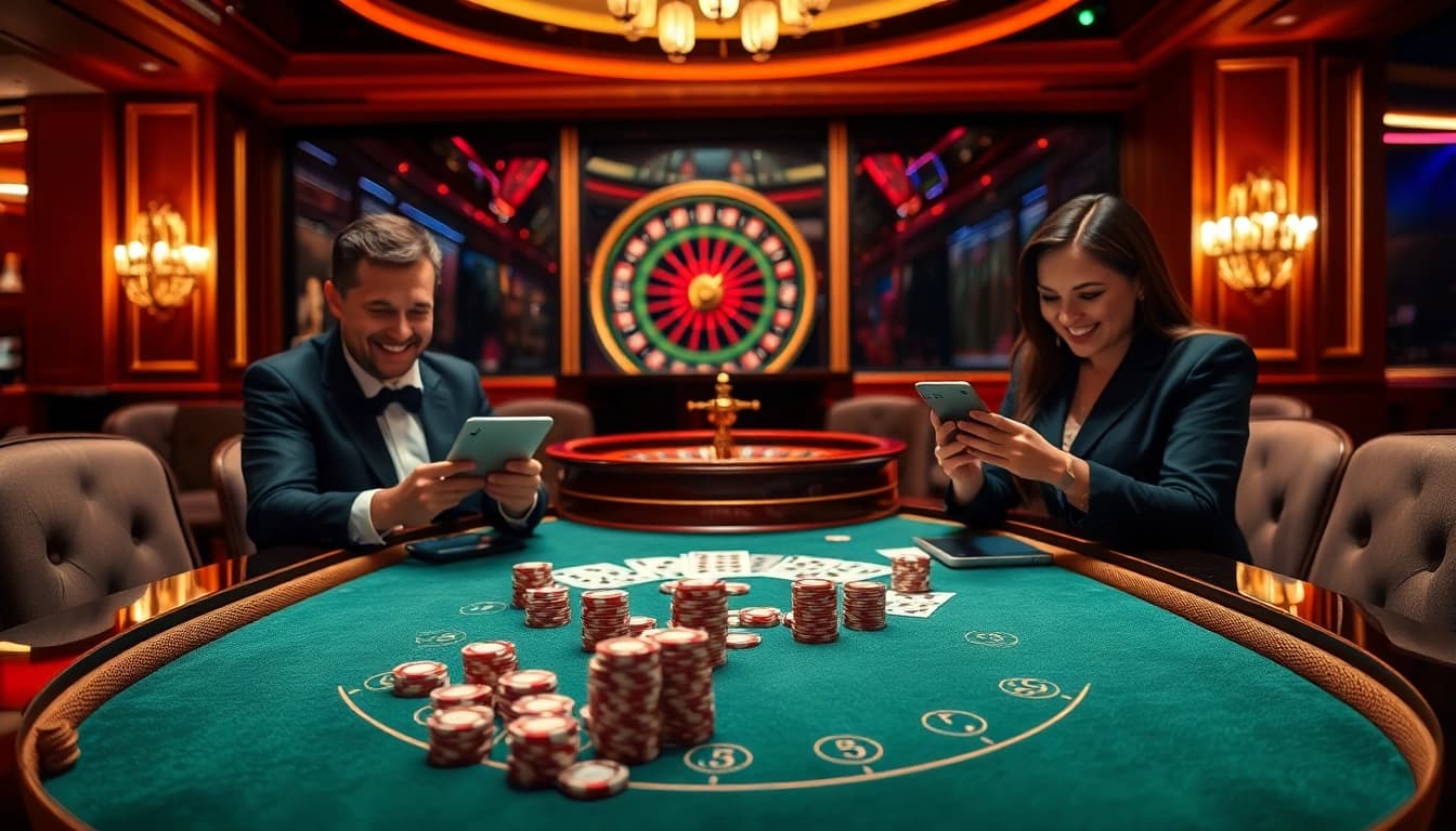 Experience the thrill of SHBET with an elegant poker scene featuring luxurious casino elements and professional atmosphere.