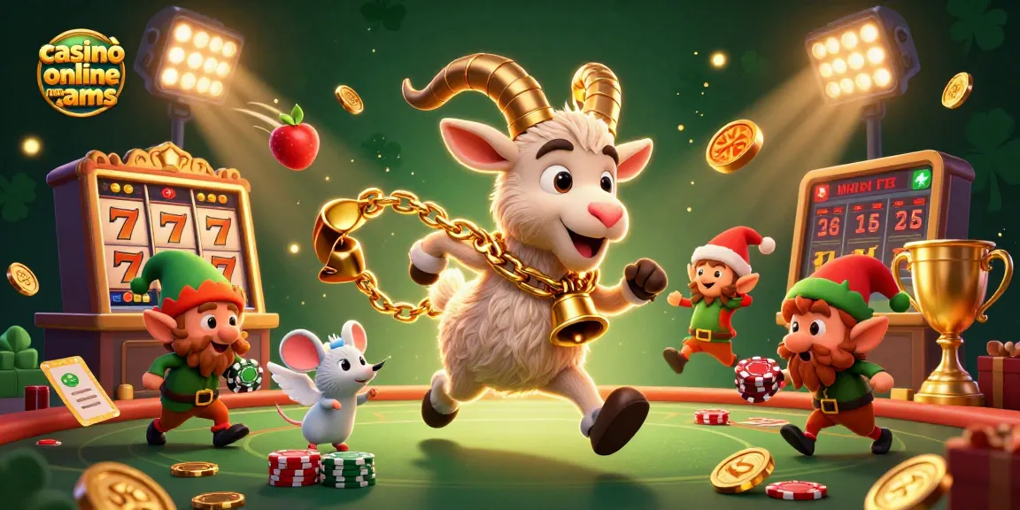 Gioca ai casinò online non aams con fortuna, slot e premi scintillanti in un'illustrazione vibrante.