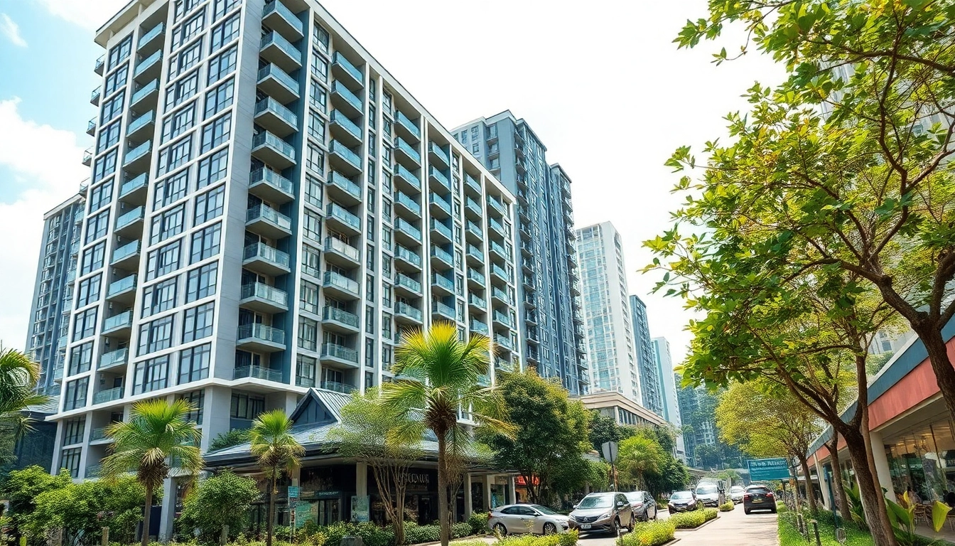 Showcasing the new tampines ec residential development in a vibrant urban setting.