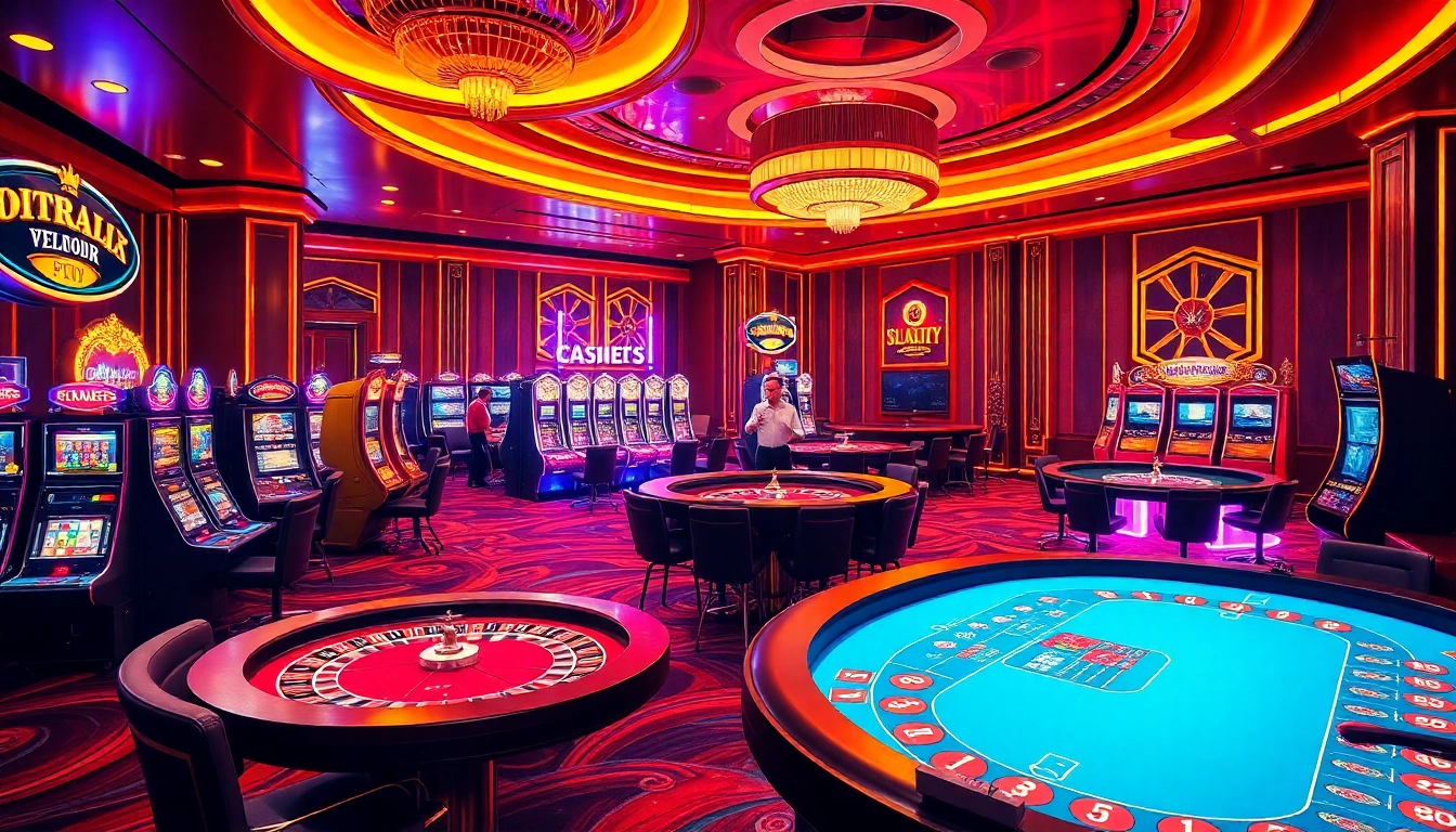 Players enjoying high-stakes games at https://s8glx.com, showcasing vibrant casino elements.