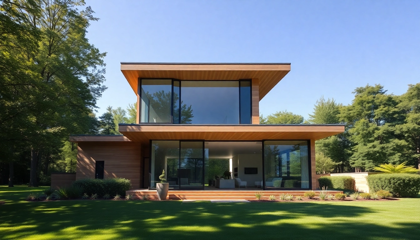 Expertly crafted luxury home by a luxury home architect Boston showcasing modern design and ecological elegance.