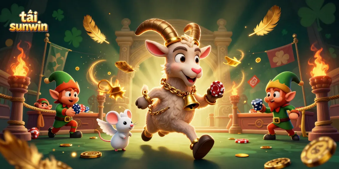 Play tải sunwin in an exciting casino scene with festive characters and dynamic game elements.