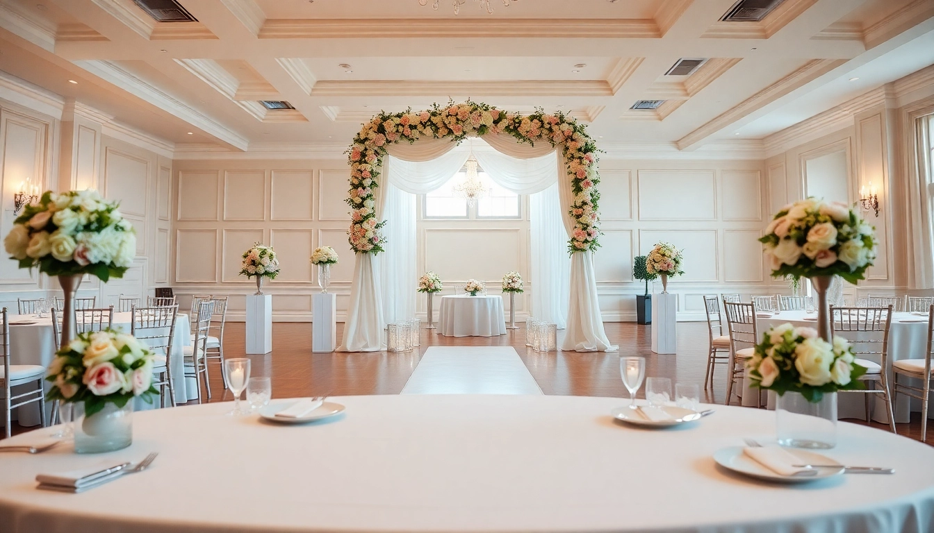 Experience the charm of a Wedding Event Space Jacksonville, featuring a beautifully decorated venue for your dream celebration.
