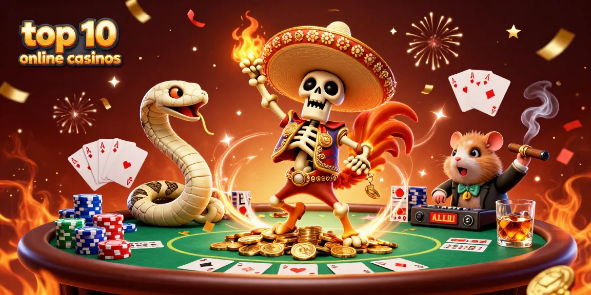 Engage in top 10 online casinos gaming with vibrant characters and dynamic casino elements.