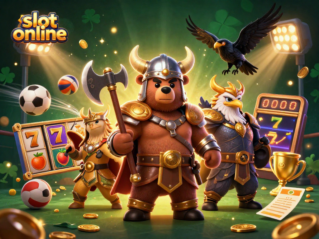 Experience thrilling wins in slot online games with dynamic action and vibrant illustrations.