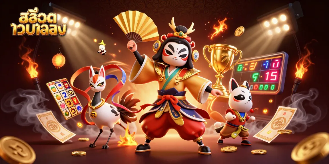 Engage with สล็อตเว็บตรง using slot reels and dynamic characters in a vibrant casino scene.