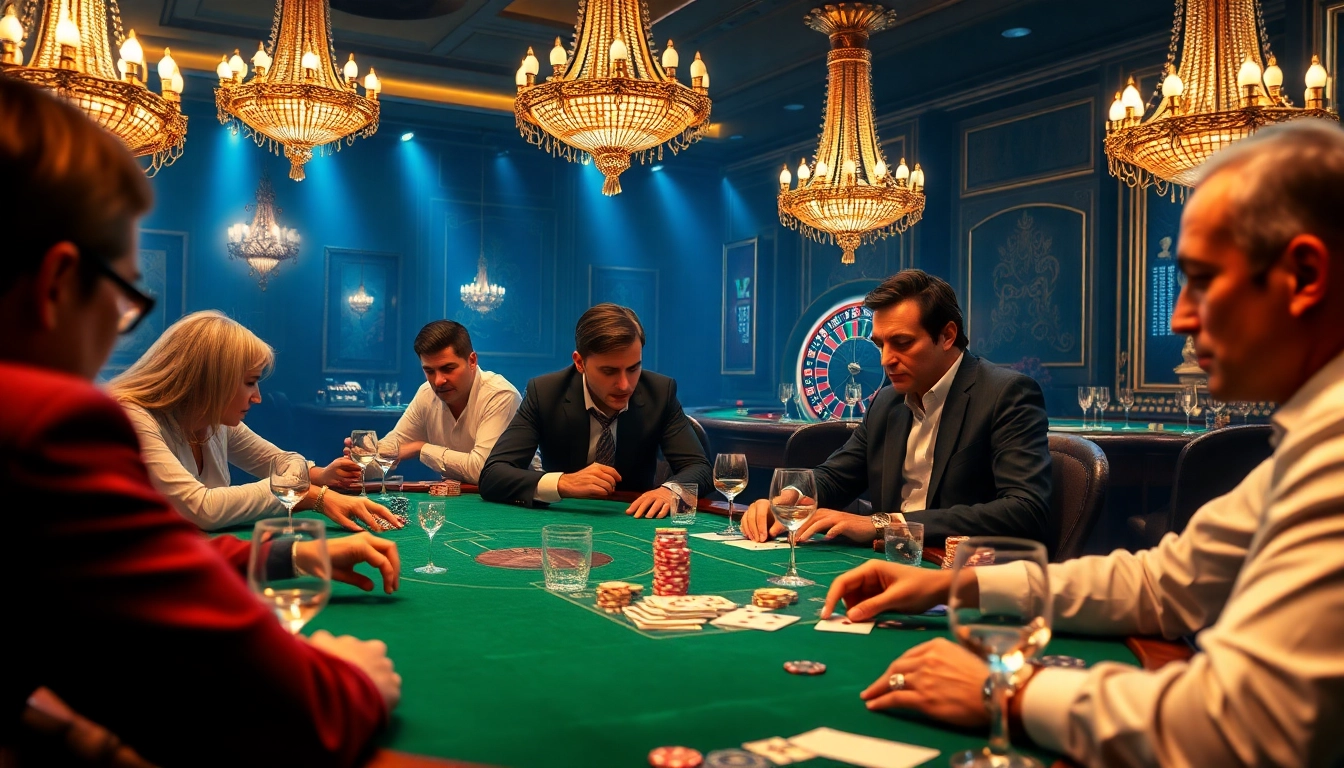 Engage with hidden wiki links while playing poker in a rich casino setting filled with chips and cards.
