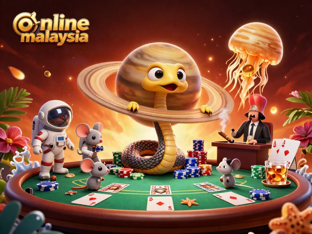Engage in online casino Malaysia with tiny astronaut mice betting around a roulette planet.
