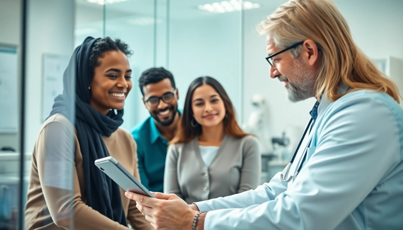 YourGP healthcare expert assisting patients in a welcoming clinic environment.