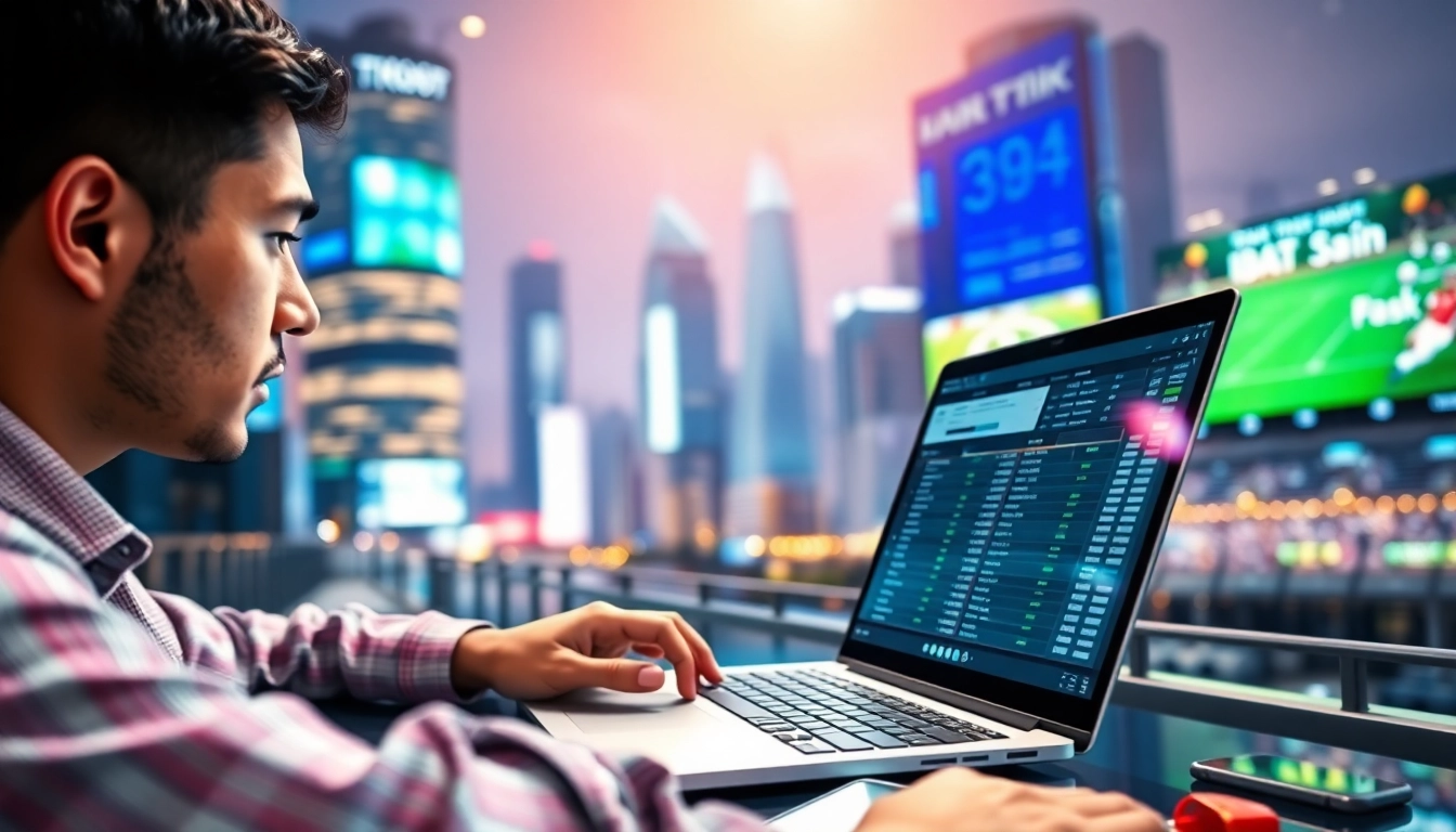 Explore the best online sportsbooks India with a user engaged in sports betting analysis.