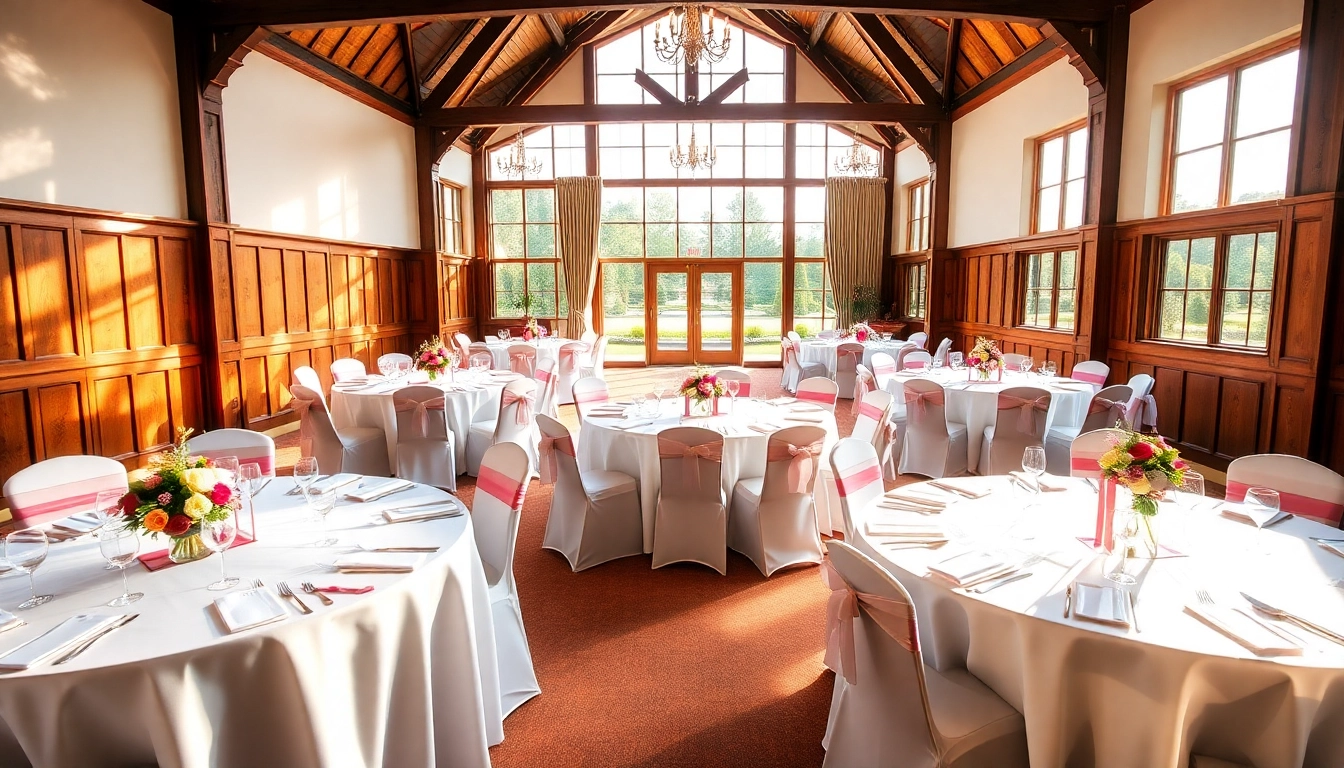 Stowe Venue Hire showcasing a beautifully arranged event setup with floral decor.
