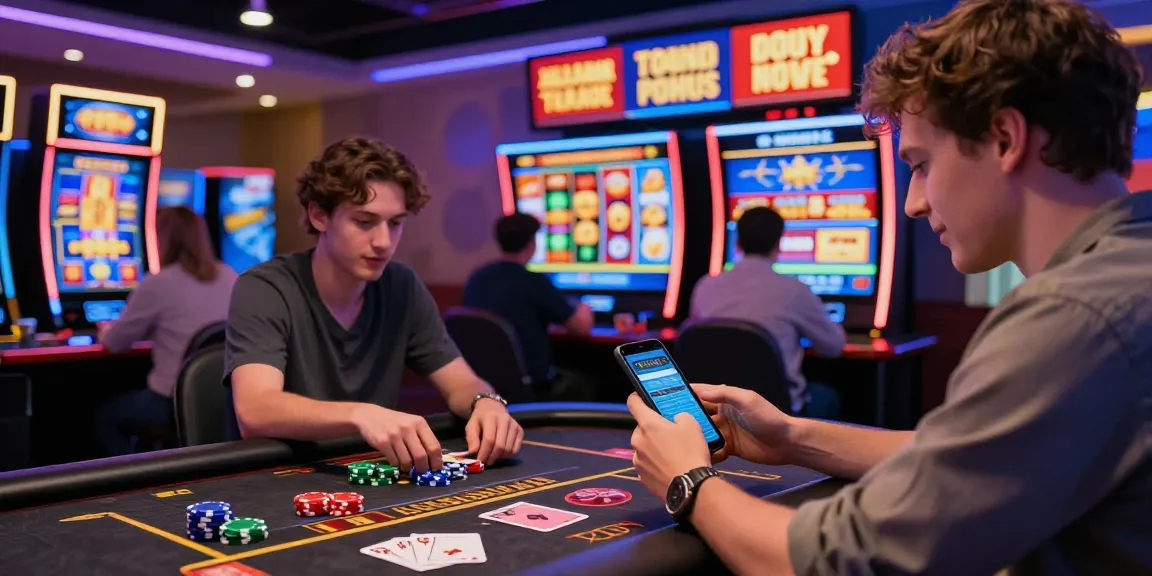 Engaging online casino scene at brcs.co.uk with players enjoying slots and live dealer games, colorful visuals, and vibrant atmosphere.