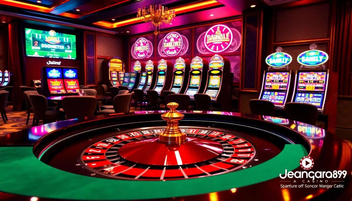 Rasakan sensasi perjudian bersama dewanaga89 di kasino mewah yang menampilkan roulette dan mesin slot.