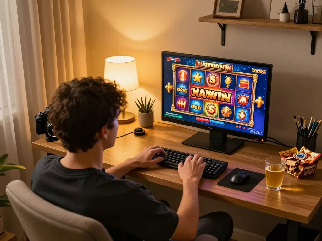 Orang yang fokus pada permainan online dengan slot Zeus, mengeksplorasi link gacor untuk peluang lebih baik.