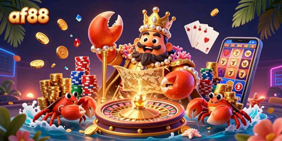 Experience vibrant gaming excitement at af88 with treasure-filled casino elements and dynamic visuals.