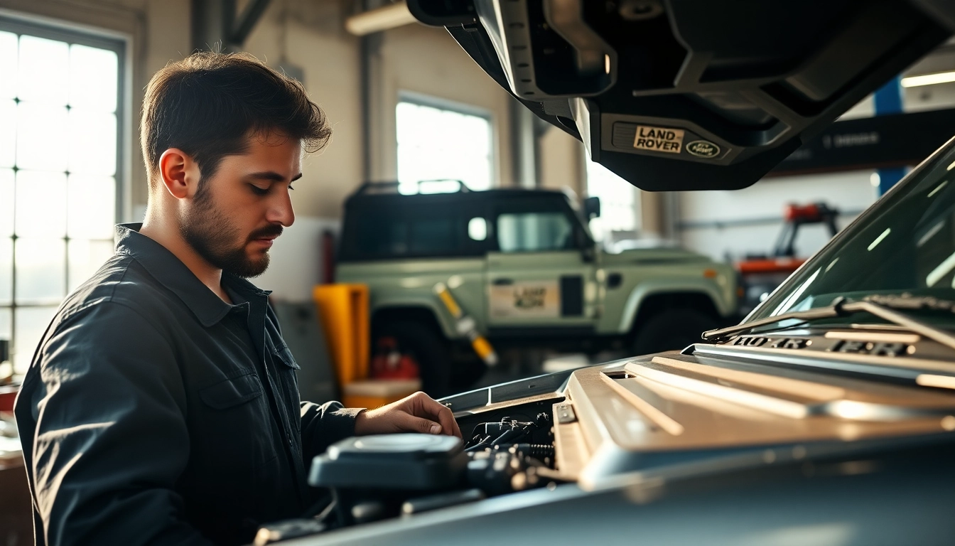 Providing quality Land Rover service in a professional workshop with expert mechanics.