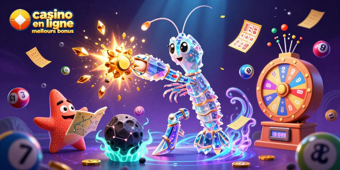 Un samouraï galactique et une étoile de mer navigatrice illustrent les meilleurs bonus casino en ligne.