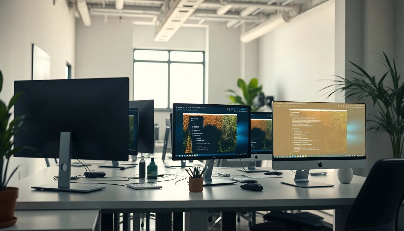 Creative team at work in edmonton web design studio, showcasing collaborative effort.