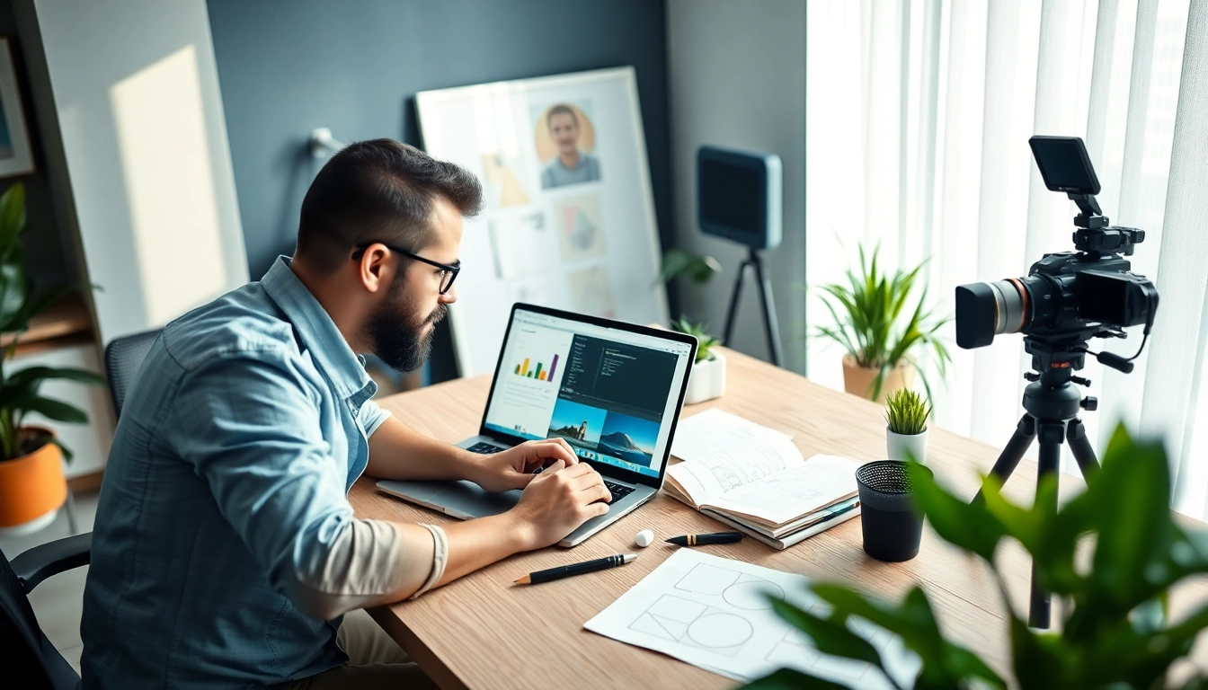 Showcase of how to get paid for content creation fast in a modern workspace.