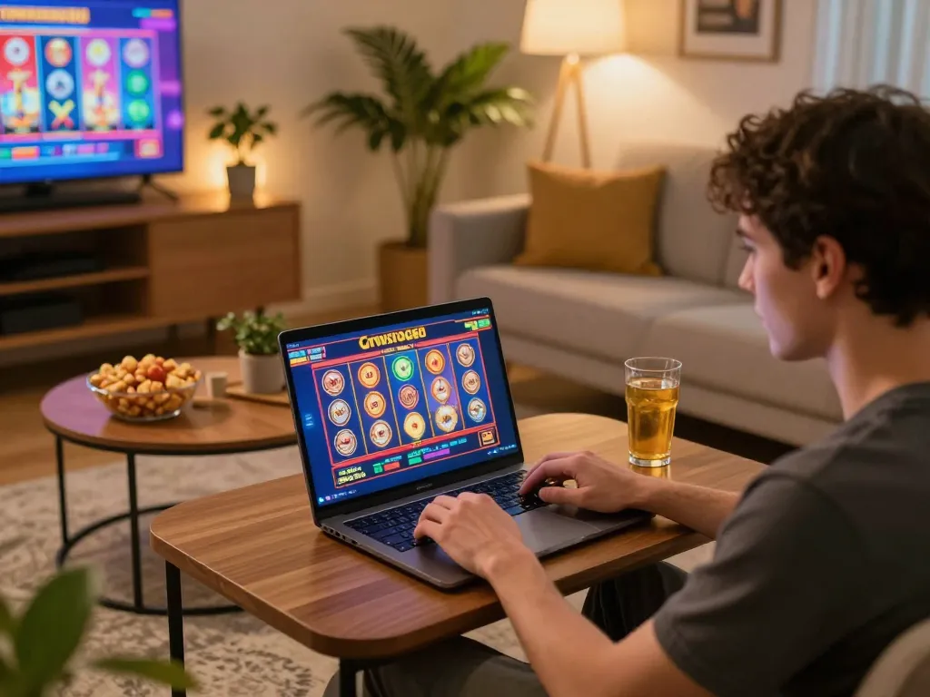 Engaging in thrilling gtatogel online slot gameplay from the comfort of home