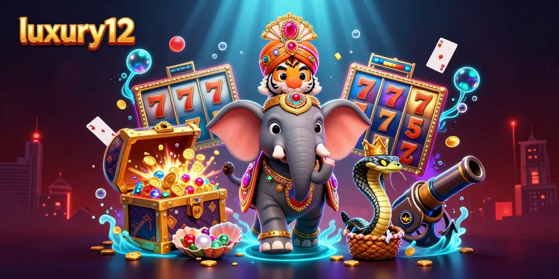 Play thrilling casino games at luxury12, featuring vibrant characters and dynamic gambling elements.