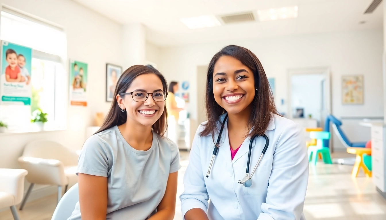 Orthodontics consultation with a friendly orthodontist engaging a patient in a welcoming office environment.