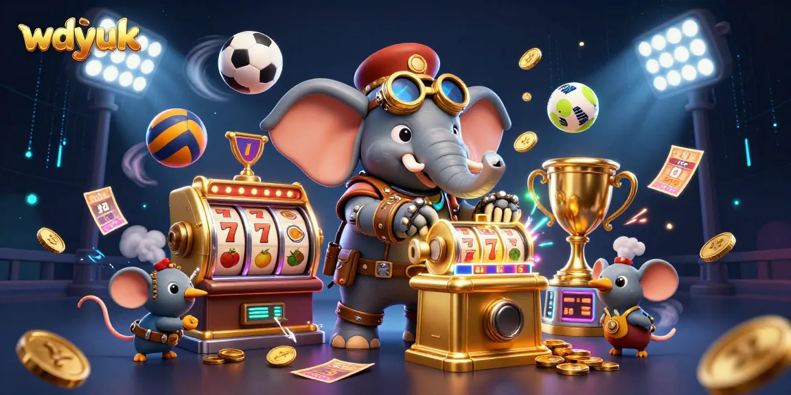 Experience wdyuk's thrilling slot machines and dynamic sports betting in a vibrant casino scene.