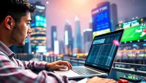 Explore the best online sportsbooks India with a user engaged in sports betting analysis.