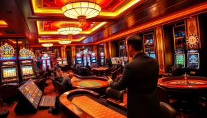 Players enjoying various games at THABET casino, showcasing excitement and high stakes.