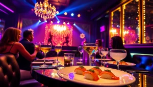 Enjoy an unforgettable Dinner sxm experience at Club Noir with vibrant cocktails, body sushi, and energetic performances.