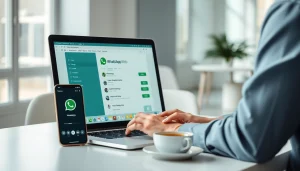 在 WhatsApp Web 上使用快连官网的引人入胜的用户体验，展示消息传递和视频通话功能。