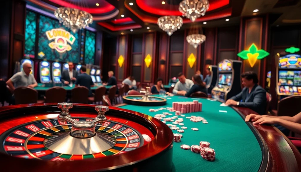 Experience the excitement of gambling at https://soibet.vision/ with vibrant casino visuals featuring roulette and poker.