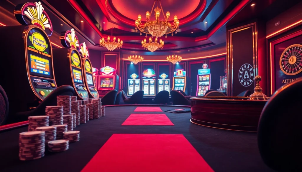 Roll the dice at a dazzling casino inspired by the hidden wiki dark web scene.
